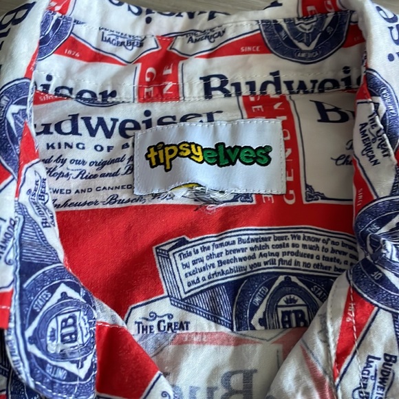 Tipsy Elves Budweiser button down. - Picture 2 of 3